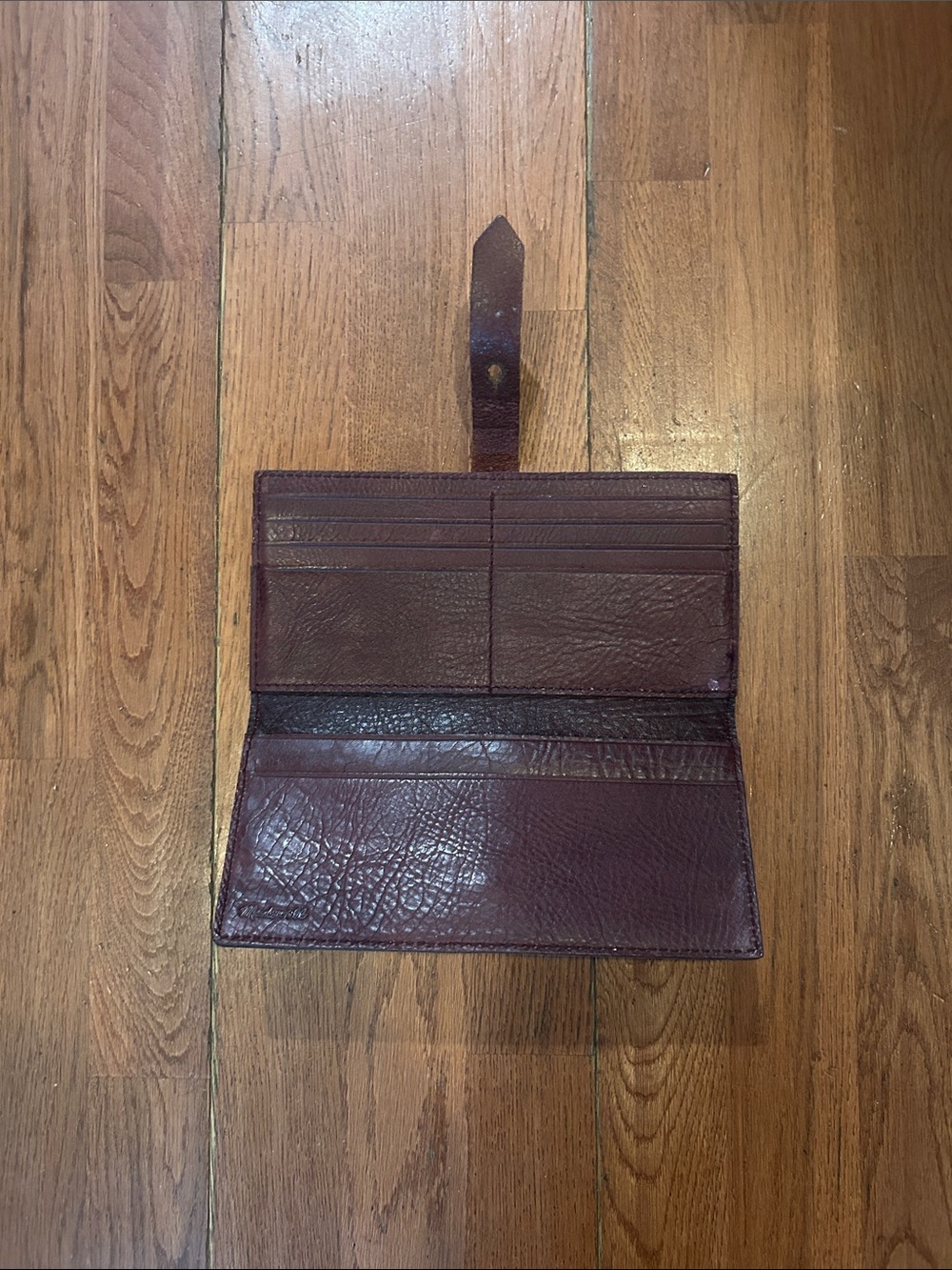 Madewell Leather Wallet Maroon Leather Wallet - Picture 5 of 6